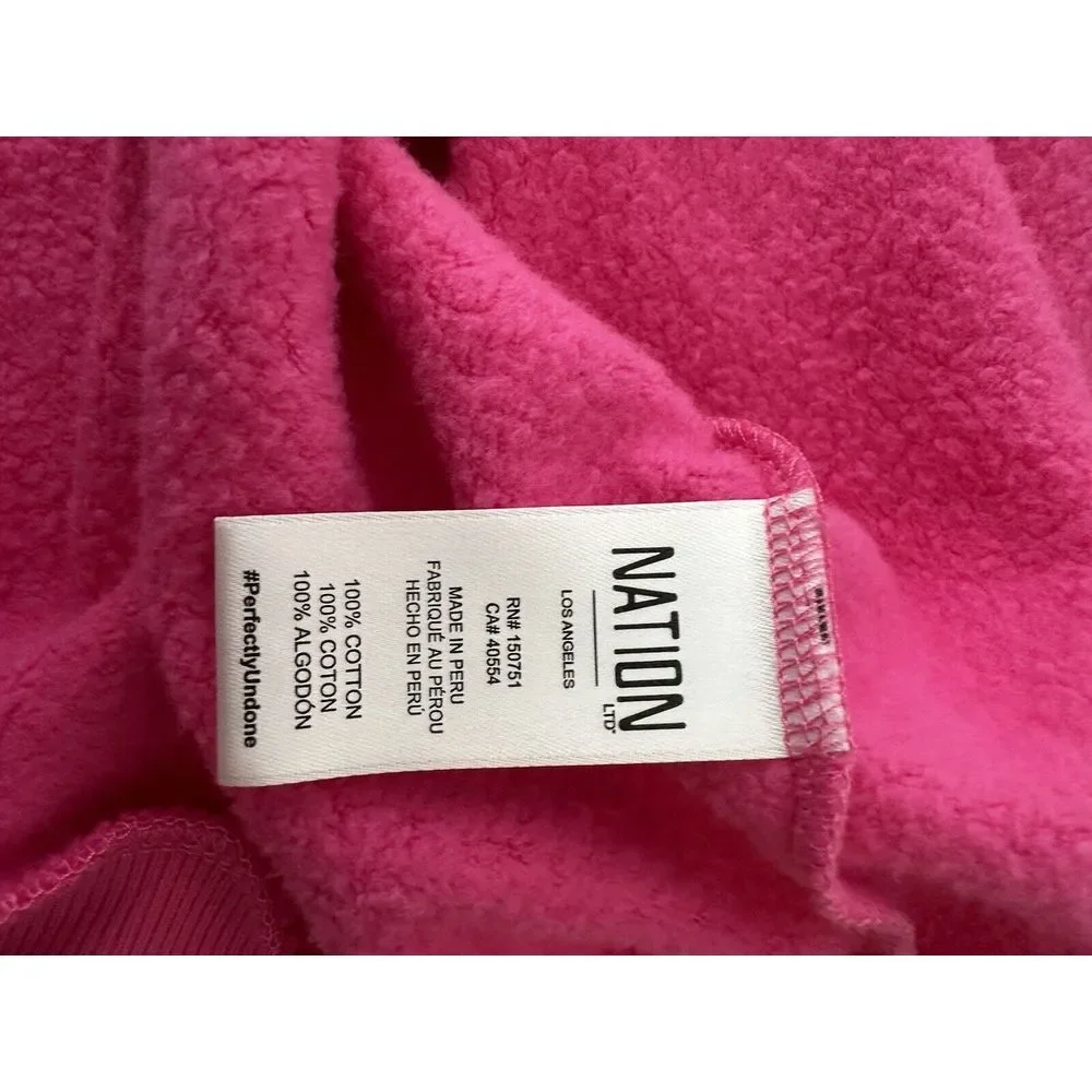 NATION LTD Blouse Women XXL Pink Top Plus Modern Corpcore‎ Cozy Outdoor Soft